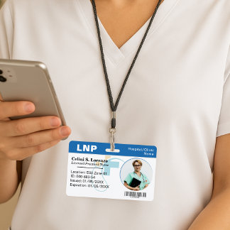 Hospital Medical Employee Photo ID Badge – Medical Ausweis