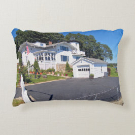 Hospital Point Lighthouse MA Accent Coussin