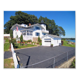 Hospital Point Lighthouse Massachusett Foto Print