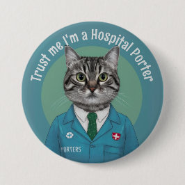 Hospital Porter, medizinischer Beruf, medizinische Button