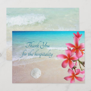 Hospitality Carte de remerciements Plage tropicale