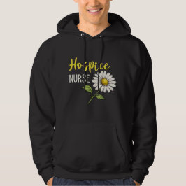 Hospiz-Krankenpfleger-Blumendesign Hoodie
