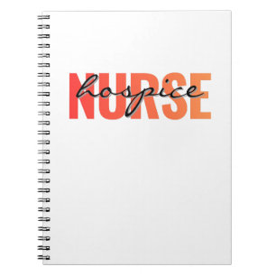 Hospiz-Pflegekraft-Typografie-Design Notizblock