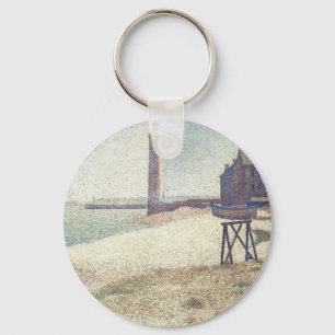 Hospiz und Leuchtturm, Honfleur von Georges Seurat Schlüsselanhänger