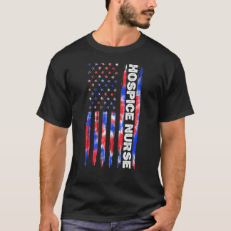 Hospizpflege Krankenschwester Pflege Tie Dye Ameri T-Shirt