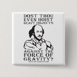 Host du sogar schwere Objekte? - Shakespeare Button