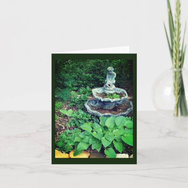 Hosta-Garten Dankeskarte (Vorderseite)