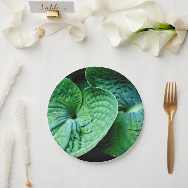 Hosta Heart Pappteller (Hochzeit)