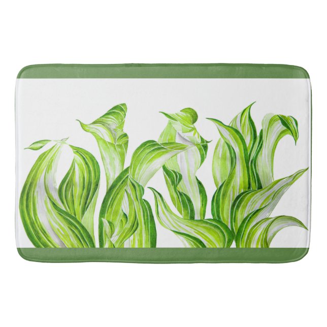 'Hosta with Mosta' auf einer Badematte (Vorderseite)