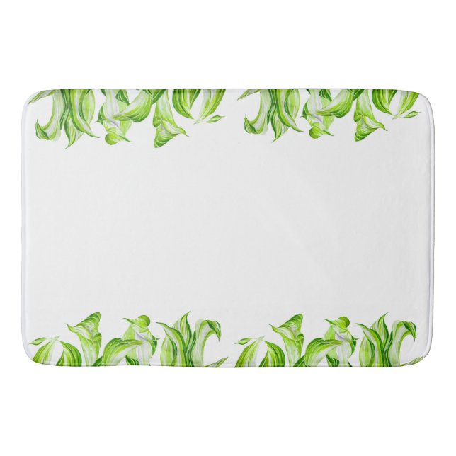 'Hosta with Mosta' auf einer Badematte (Vorderseite)