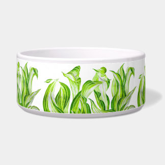 'Hosta with mosta' auf einer Keramik Salad Bowl Napf