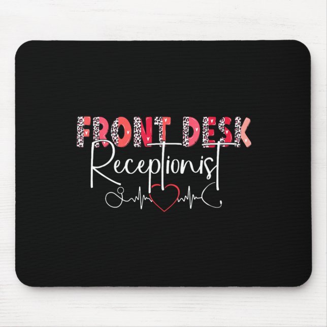 Hostal Receptionist Office Valentine Nursing Tee W Mousepad (Vorne)