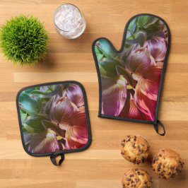 "Hostas" Ofenhandschuh & Topflappen-Set