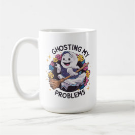 Hosten Sie meine Probleme, lustig Spooky Ghost-Des Kaffeetasse
