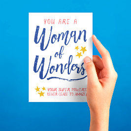 Hostess Danke, Du bist eine Woman of Wonders Viele Dankeskarte