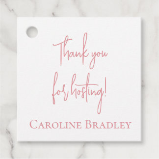 Hostess Gift Tags Geschenkanhänger