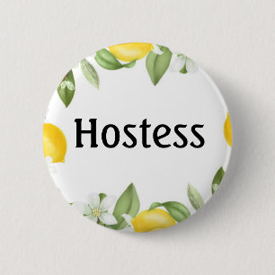 Hostess Lemons Brautparty - Hochzeitszettel Button