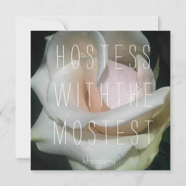 Hostess mit dem Mostest!Dankeskarte Dankeskarte (Vorderseite)