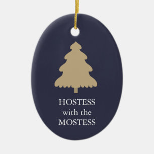 Hostess mit Mostess Weihnachten Keramik Ornament