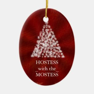 Hostess mit Mostess Weihnachtskhalkboard Keramik Ornament