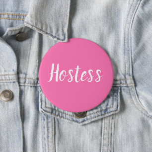 Hostess Pink Brautparty - Hochzeiten Schaltfläche Button