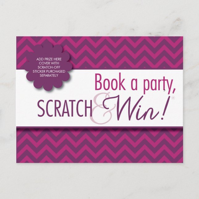 Hostess Scratcher/Instruktionen Postcard - IN-HOME Postkarte (Vorderseite)