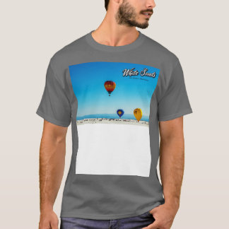 Hot-Air-Ballon mit weißem Sand 4 T-Shirt