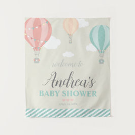 Hot Air Ballon Up & Away Baby Dusche Begrüßungszei Wandteppich