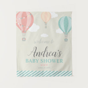 Hot Air Ballon Up & Away Baby Dusche Begrüßungszei Wandteppich