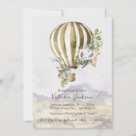 Hot Air Balloon Bridal Shower Einladungen