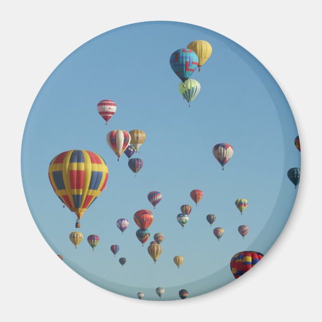 Hot Air Balloon Filled Sky Magnet (Vorne)