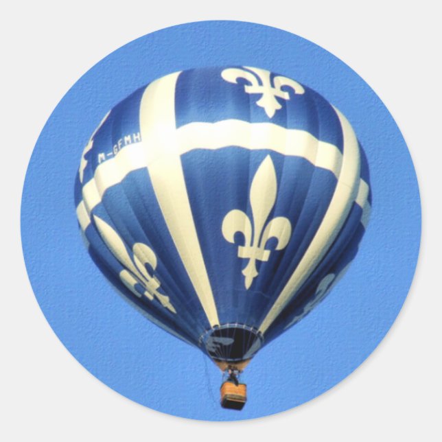 Hot Air Balloon Gatineau Festival! Runder Aufkleber (Vorderseite)
