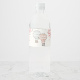 Hot Air Balloon Gender Reveal Beverage Label Set