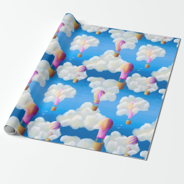 Hot Air Balloon Geschenkpapier (Ungerollt)
