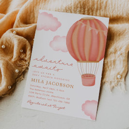 Hot Air Balloon Girl Baby Dusche Einladung