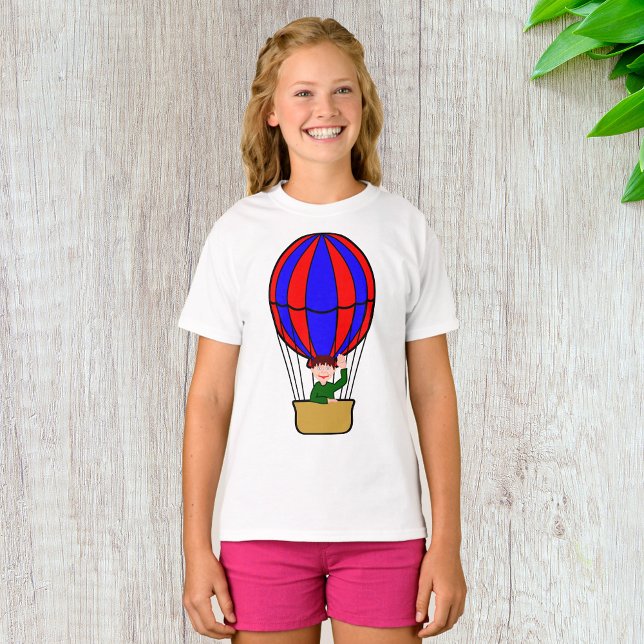 Hot Air Balloon Girls T - Shirt (Von Creator hochgeladen)