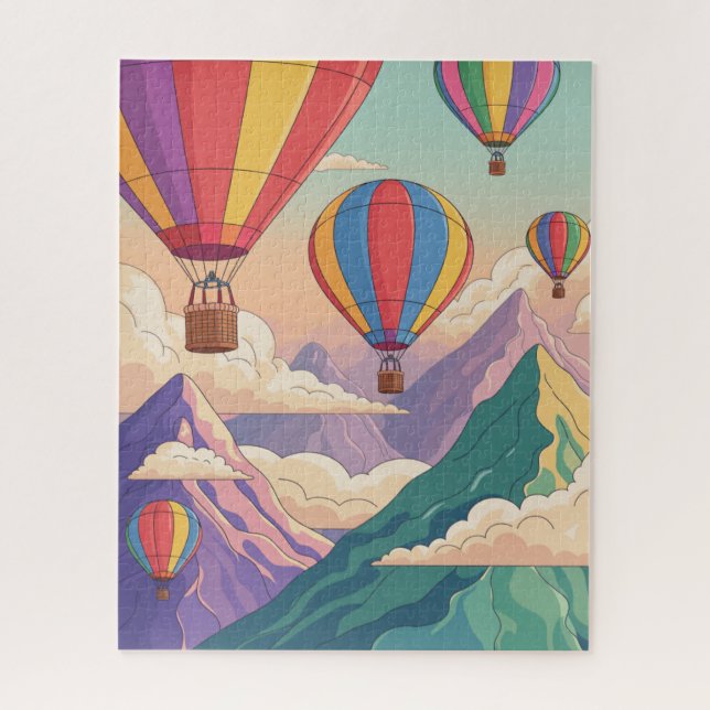 Hot air balloon mountain adventure (Vertikal)