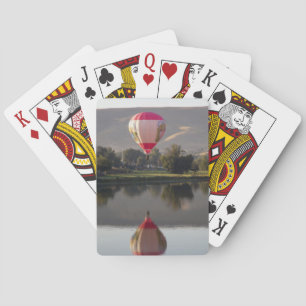 Hot air balloon over the Yakima River Spielkarten