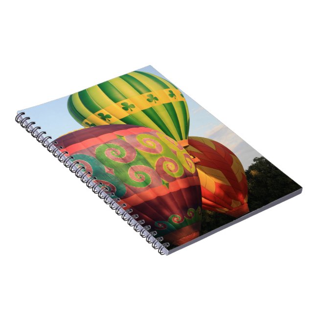 Hot Air Balloon Trio Spiral Notebook Notizblock (Rechte Seite)