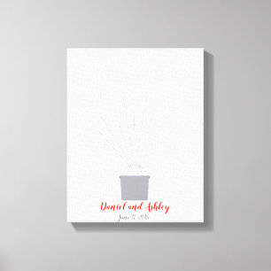 Hot Air Balloon Wedding Fingerprint Gästebuch