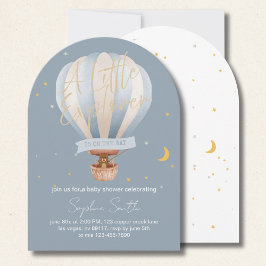 Hot Air Balloon Whimsical Cute Teddy Bear Arch Einladung
