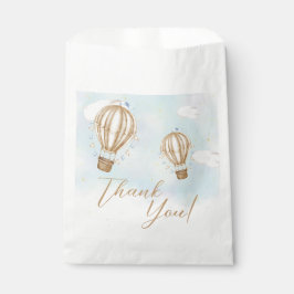 Hot Air Balloons braune Wolken Kinderdusche Geschenktütchen