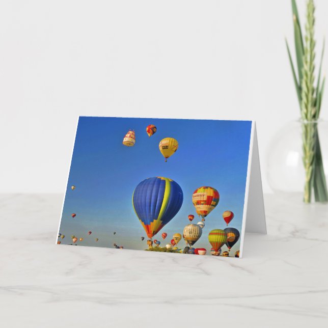 Hot air balloons Card Karte (Vorderseite)