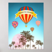 Hot Air Balloons Inspiration Poster
