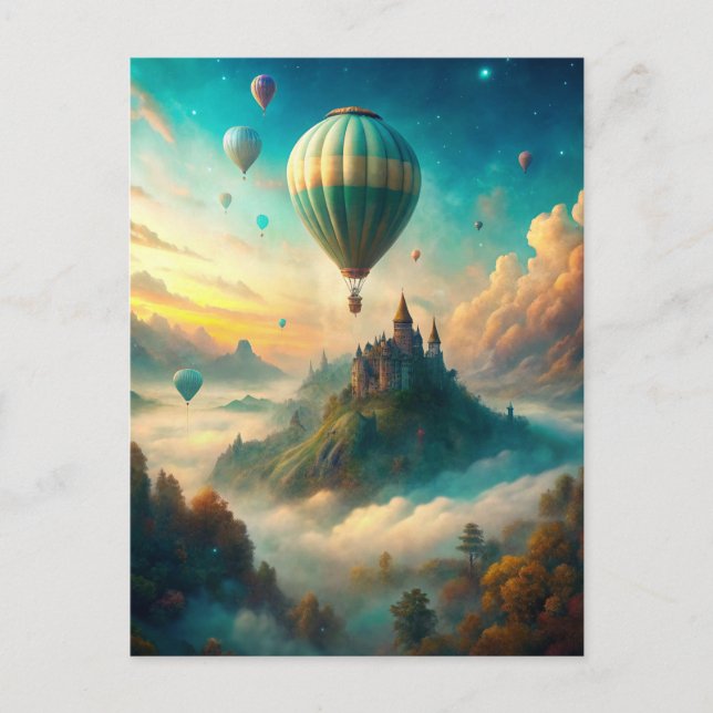 Hot Air Balloons Postkarte (Vorderseite)