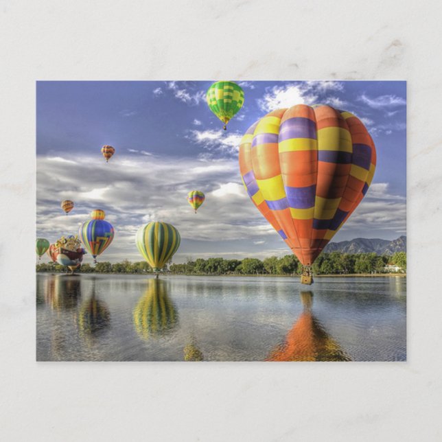 Hot Air Balloons Postkarte (Vorderseite)