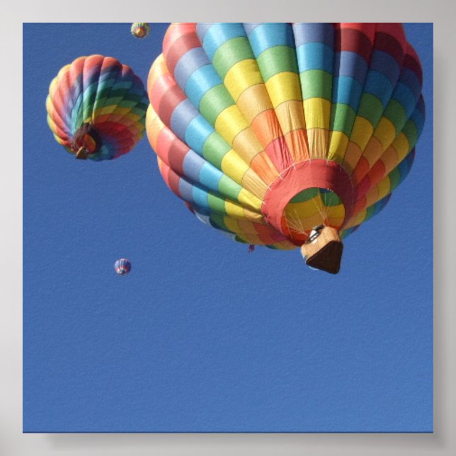 Hot Air Balloons Up Above Poster (Vorne)