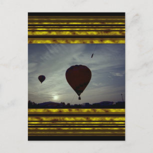 Hot Air Launch Postkarte
