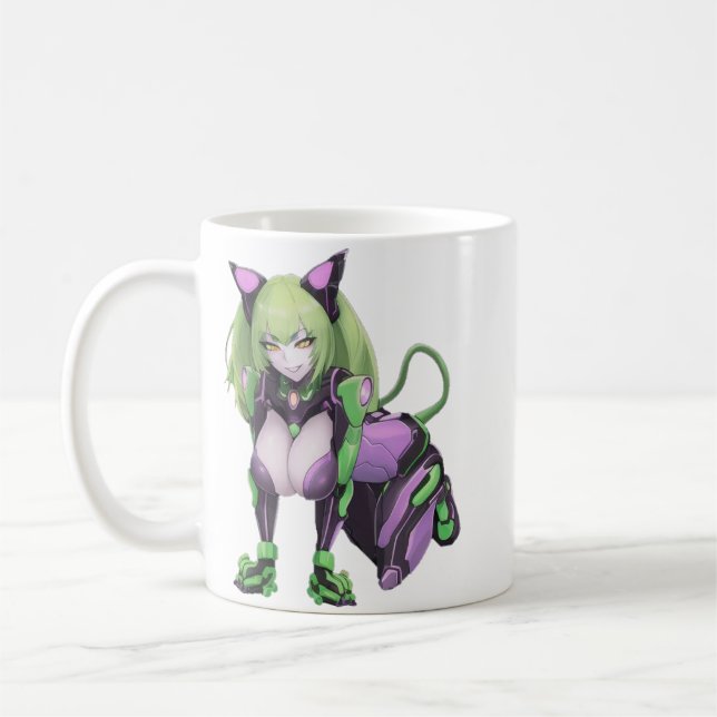 Hot Anime Catgirl Kaffeetasse (Links)