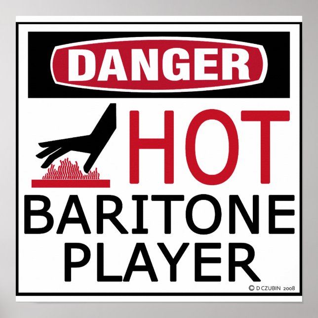 Hot Baritone Player Poster (Vorne)